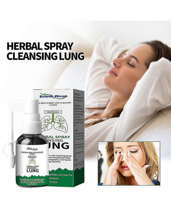 3x Lung Detox Herbal Cleanser Spray Pour Fumeurs Effacer La Congestion Nasale Solution Anti Ronflement Arrêter Le [...]