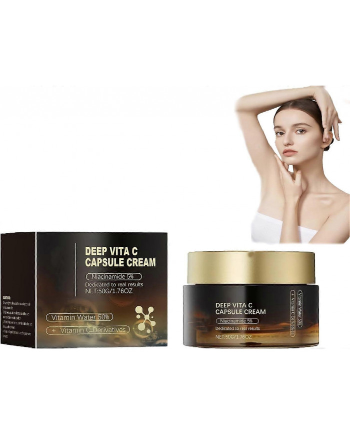 Crème Deep Vita C, lotion hydratante anti-rides à la vitamine C pour un éclat instantané