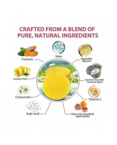 40-160pcs Curcuma Acide Kojique Exfoliant Nettoyant Tampons Doux Nettoyant Visage Outil Fournitures De Soins Du Visage