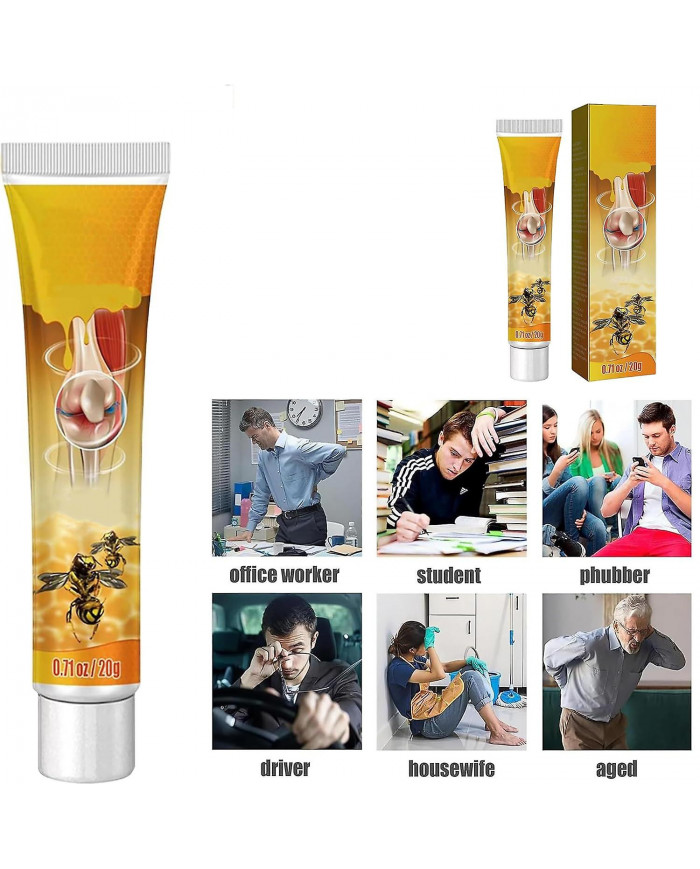 Bee Venom Professional Gel & Propolis Soulagement des articulations professionnelles pour le cou, le genou, les [...]