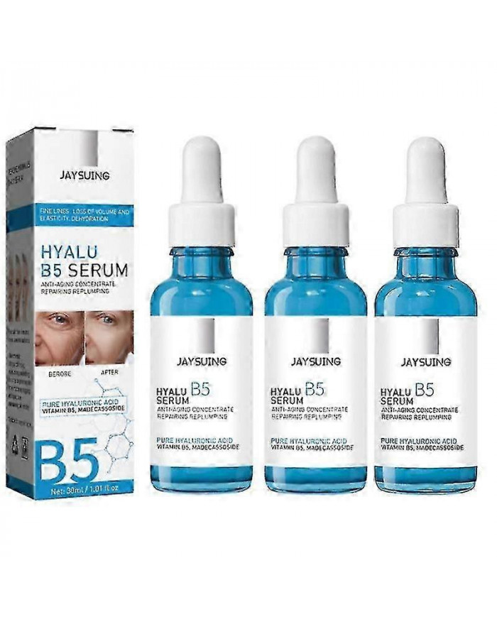 3pcs Anti-âge Hyalu B5 Sérum Anti-rides Concentré Réparateur 30ml