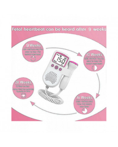 Doppler fœtal à ultrasons Détecter le taux de rythme cardiaque de bébé Moniteur prénatal