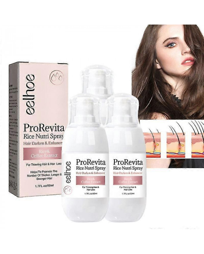 3x Zephta Hair Regrowth Prorevita Rice Nutri Spray, Hair Helper Spray pour l’amincissement des cheveux, Spray [...]