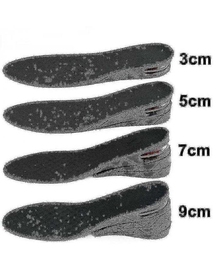 Semelle intérieure invisible pour l’augmentation, de 3 cm à 9 cm, coussin d’accentuation, réglable