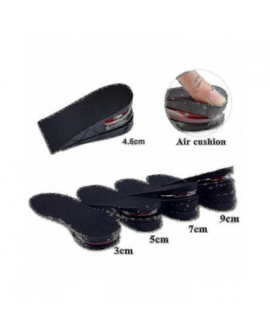 Semelle intérieure invisible pour l’augmentation, de 3 cm à 9 cm, coussin d’accentuation, réglable
