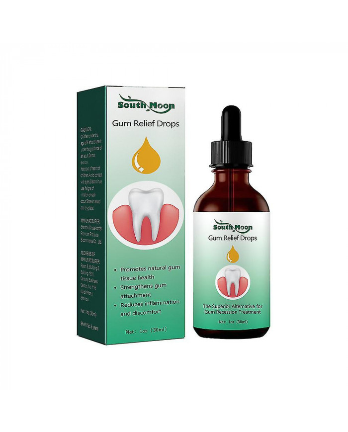 1 pcs Gouttes de repousse de la gomme, Rince-bouche liquide Natural Gum Restore, Gel de thérapie des gencives [...]