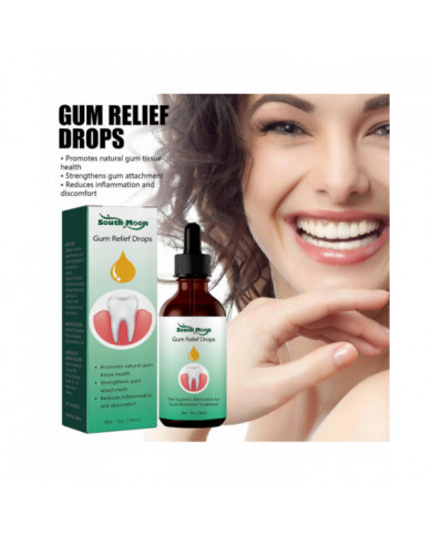 1 pcs Gouttes de repousse de la gomme, Rince-bouche liquide Natural Gum Restore, Gel de thérapie des gencives [...]