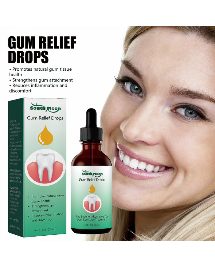 1 pcs Gouttes de repousse de la gomme, Rince-bouche liquide Natural Gum Restore, Gel de thérapie des gencives [...]