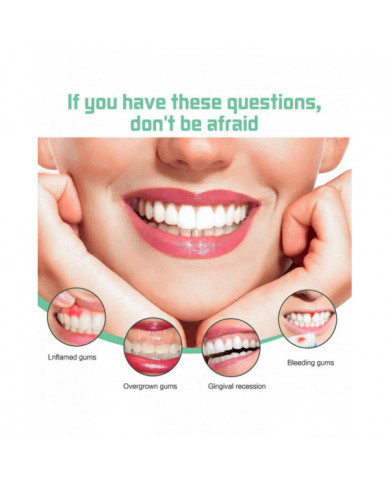 1 pcs Gouttes de repousse de la gomme, Rince-bouche liquide Natural Gum Restore, Gel de thérapie des gencives [...]