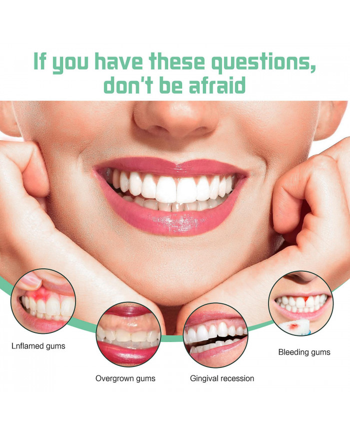 1 pcs Gouttes de repousse de la gomme, Rince-bouche liquide Natural Gum Restore, Gel de thérapie des gencives [...]