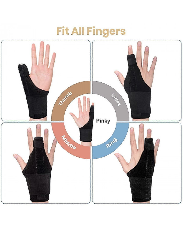 Attelles de doigt de déclenchement, attelles de doigt rose pour le soulagement de la douleur des doigts et les [...]