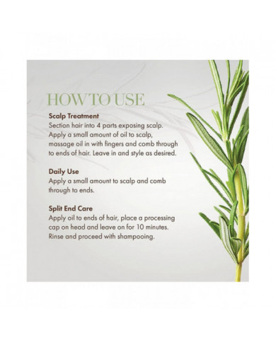 Huile essentielle de croissance des cheveux Romarin Menthe Huile fortifiante pour les cheveux Traitement [...]