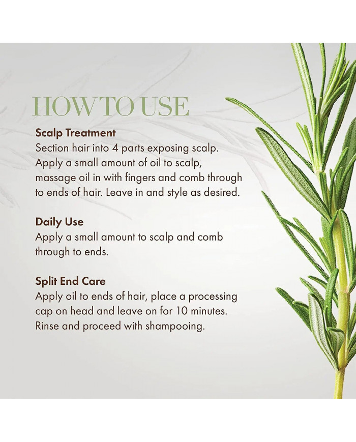 Huile essentielle de croissance des cheveux Romarin Menthe Huile fortifiante pour les cheveux Traitement [...]