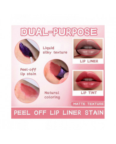 3Pcs Teinture à lèvres, Peel Off Lip Liner Tattoo - Longue durée, imperméable à l’eau et résistant au transfert [...]