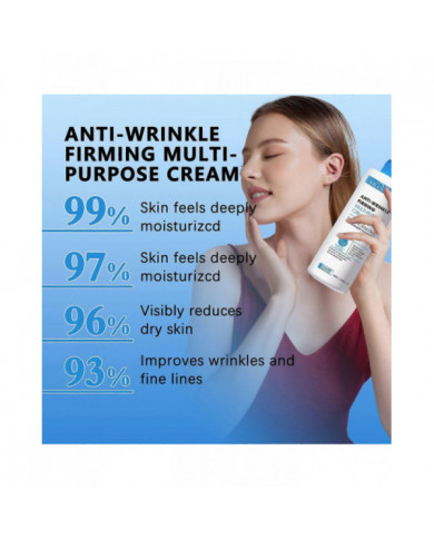 Crème multi-usages raffermissante anti-rides, crème rajeunissante raffermissante avancée, resserre et lisse les rides