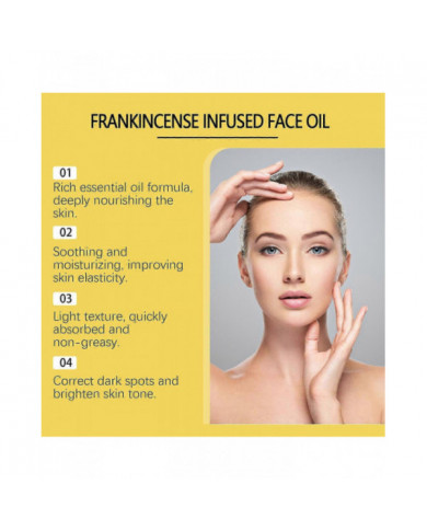 Résine d’encens infusé de graines noires biologiques, huiles de ricin et de jojoba pour le visage, hydratant [...]