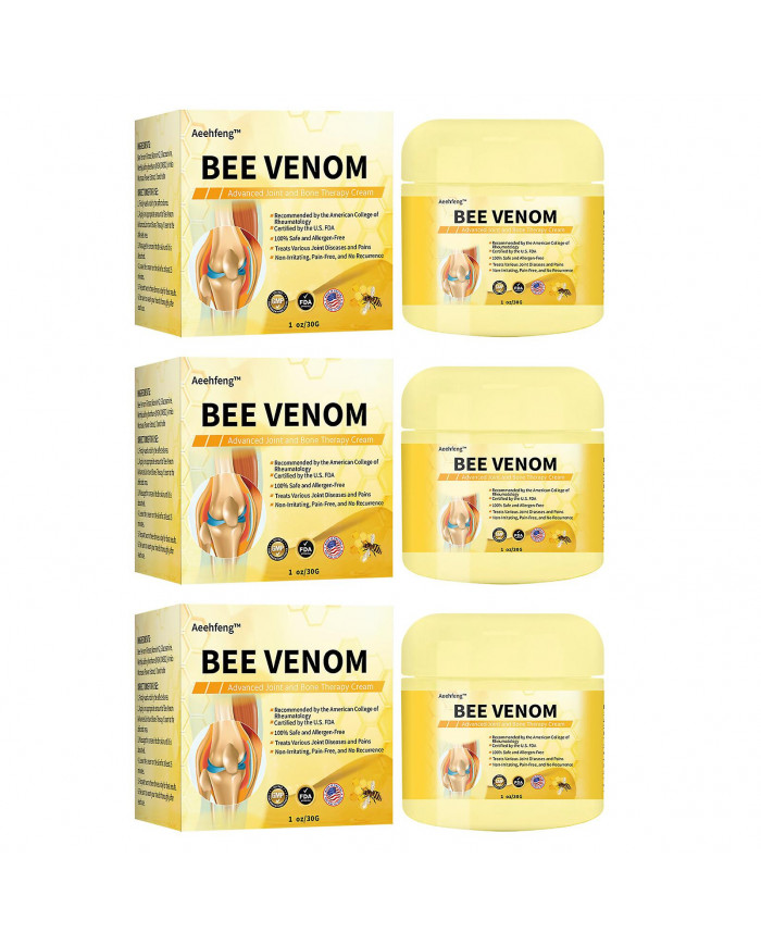 Crème de soin des articulations corporelles au venin d’abeille Crème de massage apaisante pour les douleurs [...]