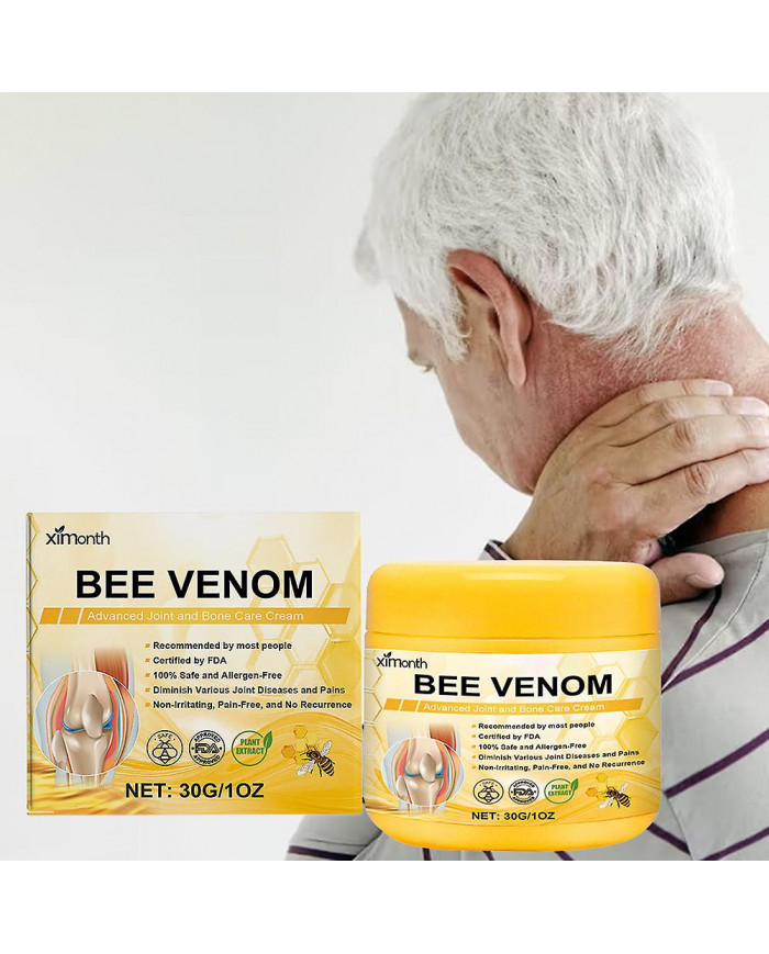 Crème de soin des articulations corporelles au venin d’abeille Crème de massage apaisante pour les douleurs [...]