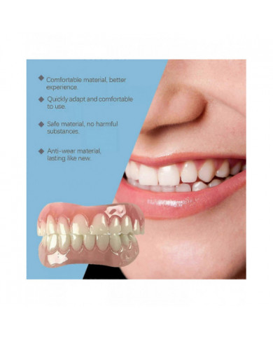 1-3x Kit de regarnissage en silicone de prothèse dentaire Perfect Fit Regarnissage de prothèse souple pour hommes [...]