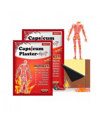 Capsicum Plaster Tiger Patchs chauds soulageant la douleur Soulagement des articulations musculaires 8/16/24/40x