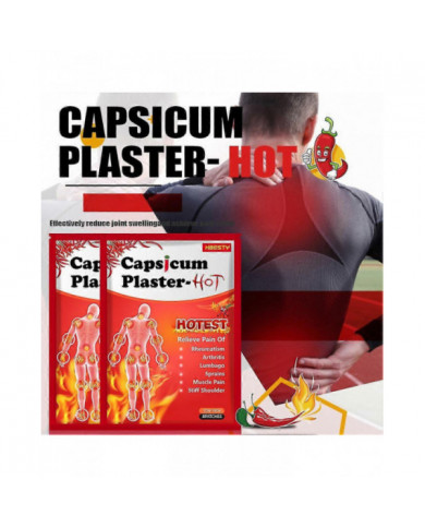 Capsicum Plaster Tiger Patchs chauds soulageant la douleur Soulagement des articulations musculaires 8/16/24/40x