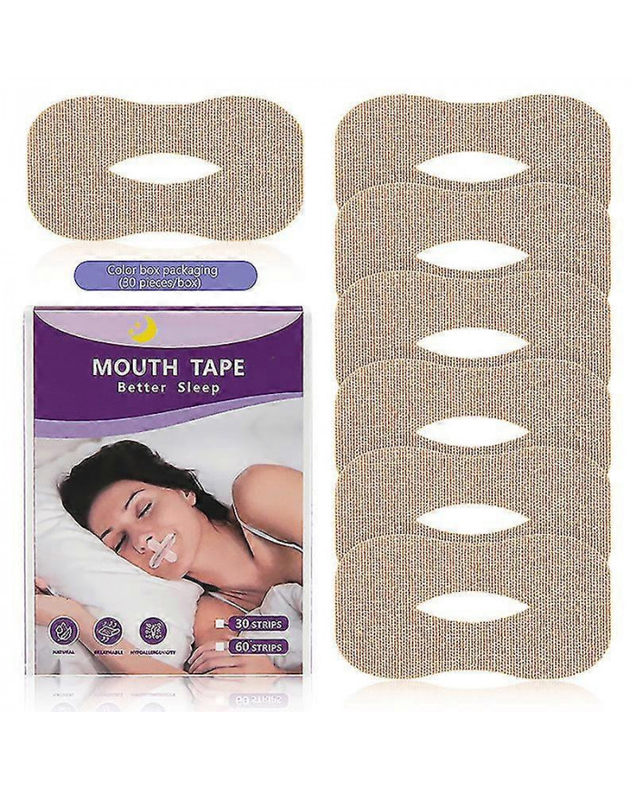 Bande buccale pour dormir, favorise la respiration nasale Bande de sommeil buccale, Aides au sommeil, Respirant