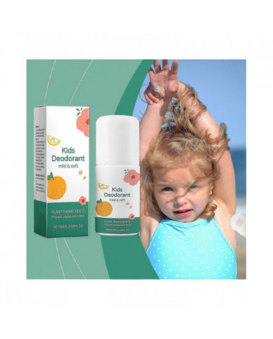 Natural Deodorant For Kids Teens, Aluminum Free,Hypoallergenic Deodorant, Roller Armpit Sweat Cleansing