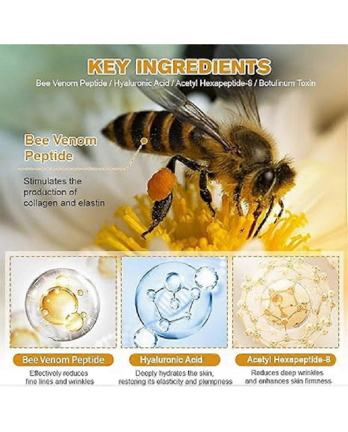 Crème anti-rides au venin d’abeille, Crème hydratante anti-rides pour le visage et le cou, Crème hydratante pour [...]