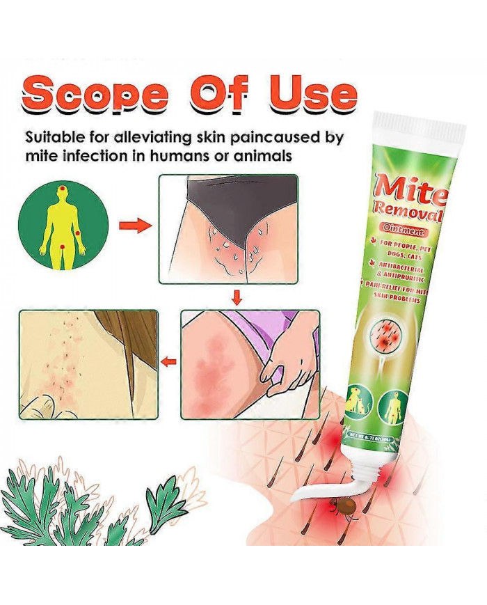 Crème de soin des acariens, Crème de soin du corps à base de plantes, Crème anti-acariens