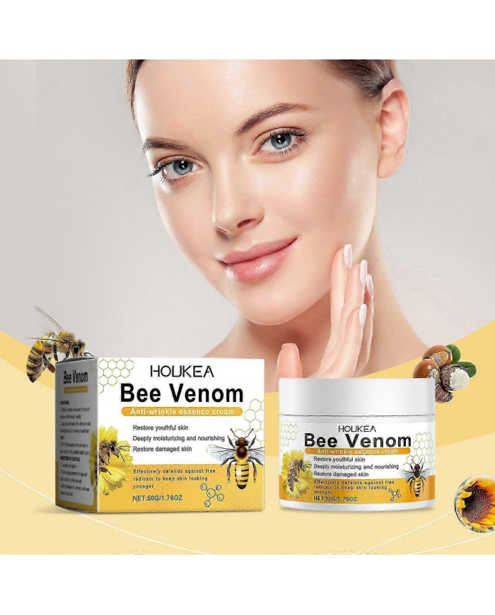 Crème anti-rides au venin d’abeille, Crème au venin d’abeille pour le visage, Crème hydratante hydratante anti- [...]