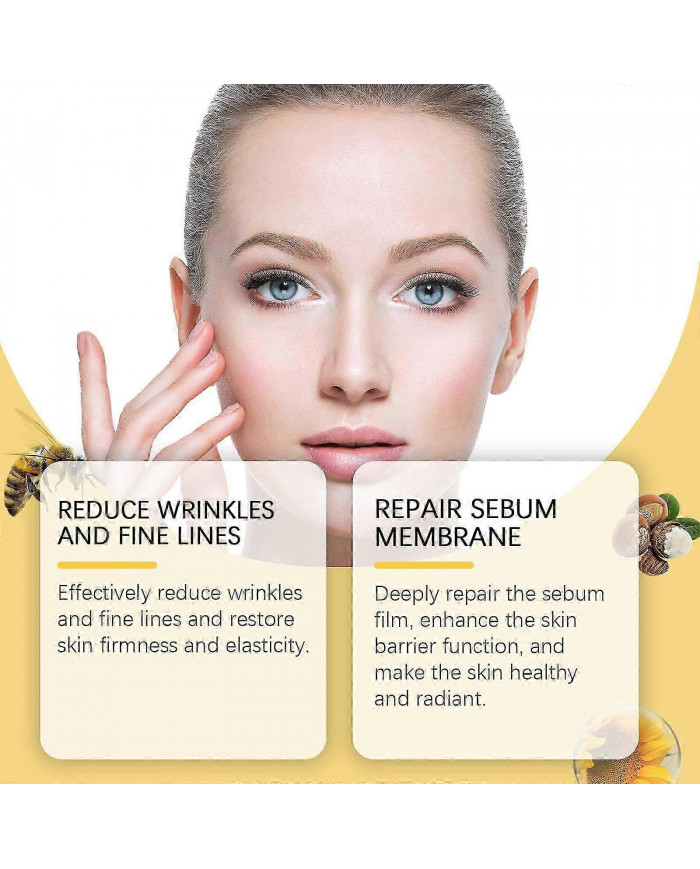 Crème anti-rides au venin d’abeille, Crème au venin d’abeille pour le visage, Crème hydratante hydratante anti- [...]