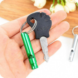 Pet Dog Training Whistle Portable Multifunctional Aluminum Alloy Whistle Pet Acessories With Ring (random Color)