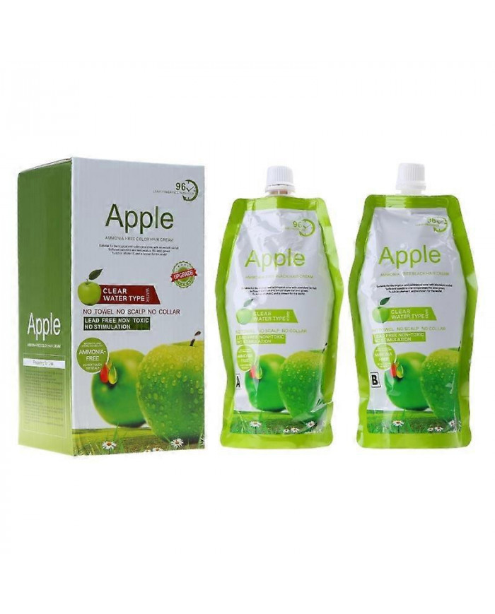 Crème De Coloration De Cheveux Naturels Teinture De Cheveux Noirs Colorants De Cheveux De Pomme Pour Femmes Hommes