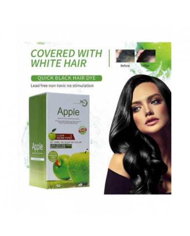 Crème De Coloration De Cheveux Naturels Teinture De Cheveux Noirs Colorants De Cheveux De Pomme Pour Femmes Hommes