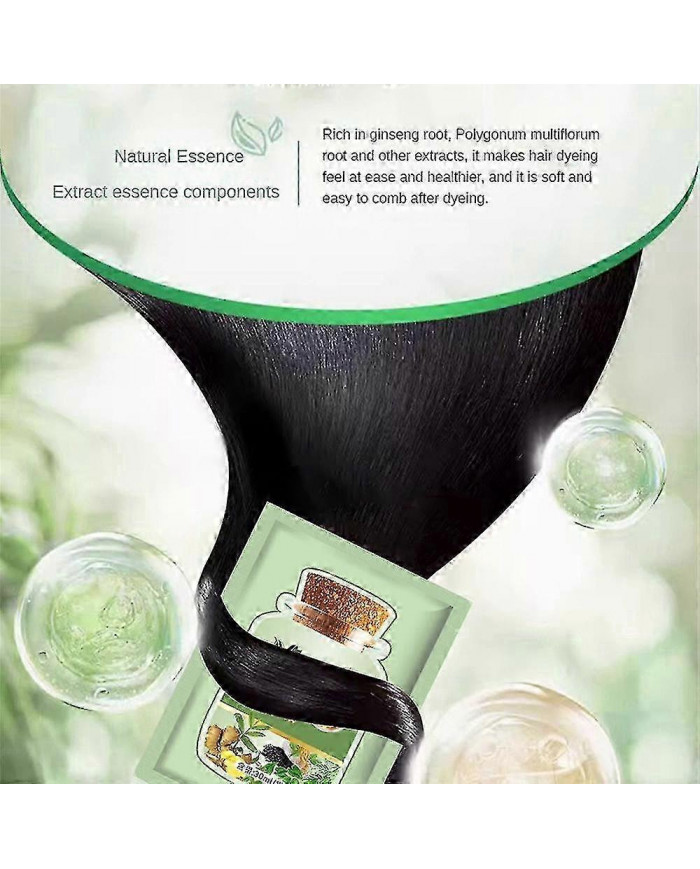1-10pcs Bubble Hair Dye Shampooing Longue Durée Permanente Couverture Rapide Gris Blanc Naturel Nourrissant [...]