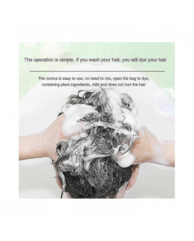 1-10pcs Bubble Hair Dye Shampooing Longue Durée Permanente Couverture Rapide Gris Blanc Naturel Nourrissant [...]