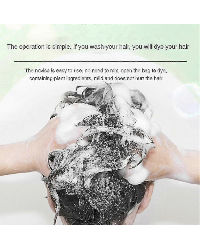 1-10pcs Bubble Hair Dye Shampooing Longue Durée Permanente Couverture Rapide Gris Blanc Naturel Nourrissant [...]