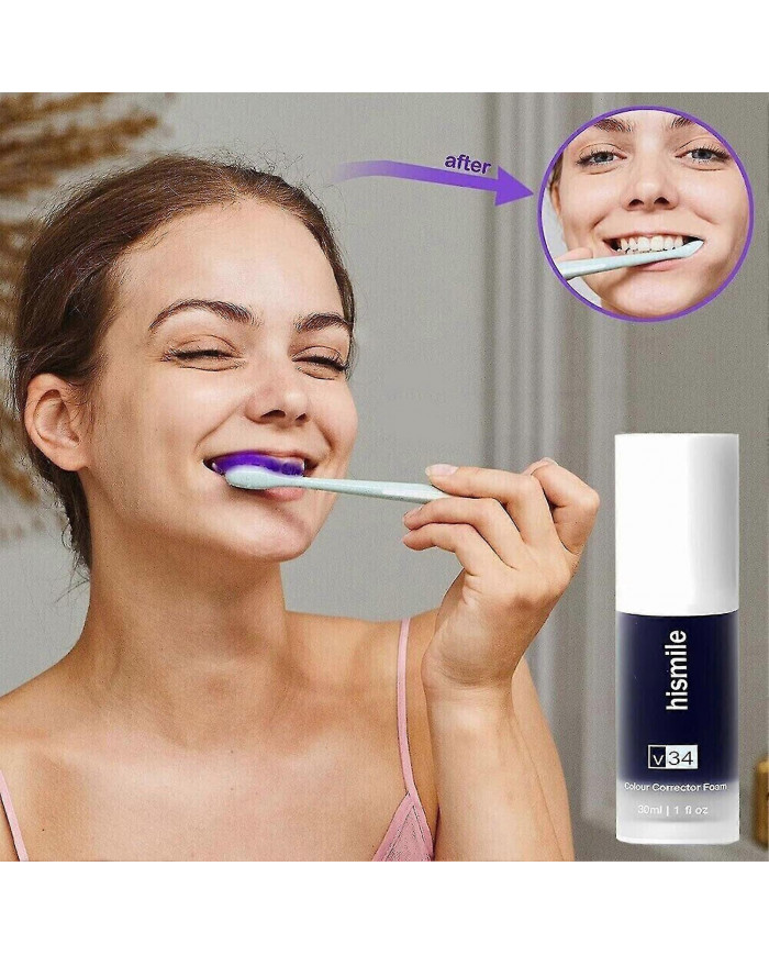 30ml V34 Mousse Dentifrice Blanchiment des dents Dentifrice Safe Teeth Whitening Stain Remover Dentifrice Pour [...]