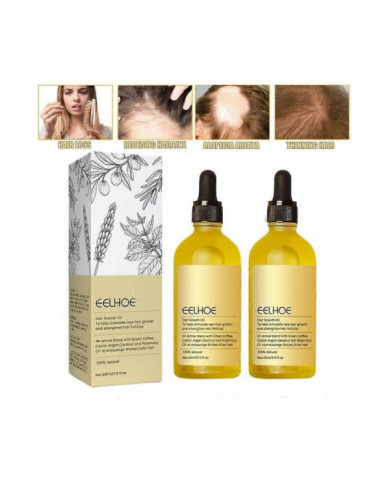 1-3Pcs Nouvelle Huile Naturelle De Croissance Des Cheveux, Veganic Naturel Huile De Croissance Des Cheveux 60ml