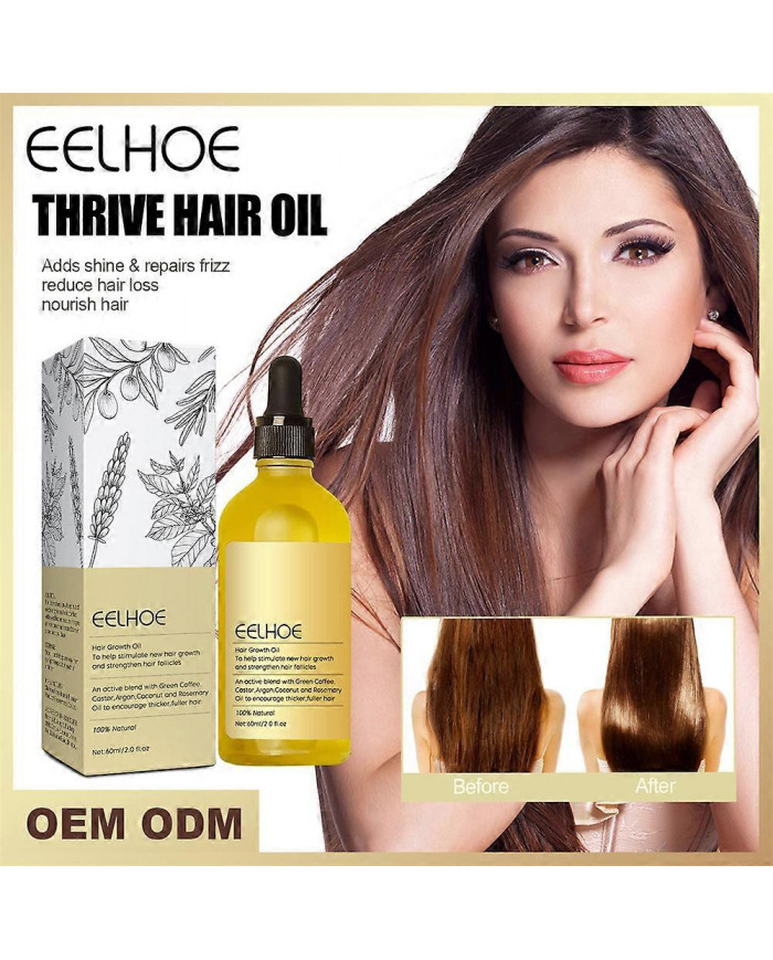 1-3Pcs Nouvelle Huile Naturelle De Croissance Des Cheveux, Veganic Naturel Huile De Croissance Des Cheveux 60ml