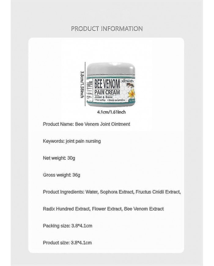 Gel de traitement professionnel au venin d’abeille - Solution anti-âge intensive\nCrème au venin d’abeille de [...]