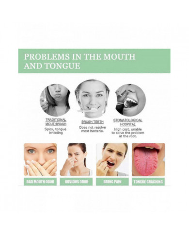 Spray réparateur de langue, éliminateur d’odeurs buccales pour la sécheresse et la mauvaise haleine, spray de [...]