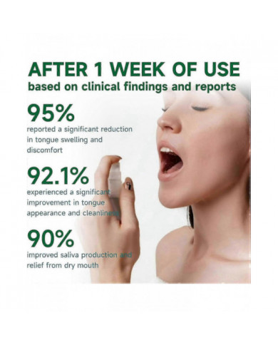 Spray réparateur de langue, éliminateur d’odeurs buccales pour la sécheresse et la mauvaise haleine, spray de [...]