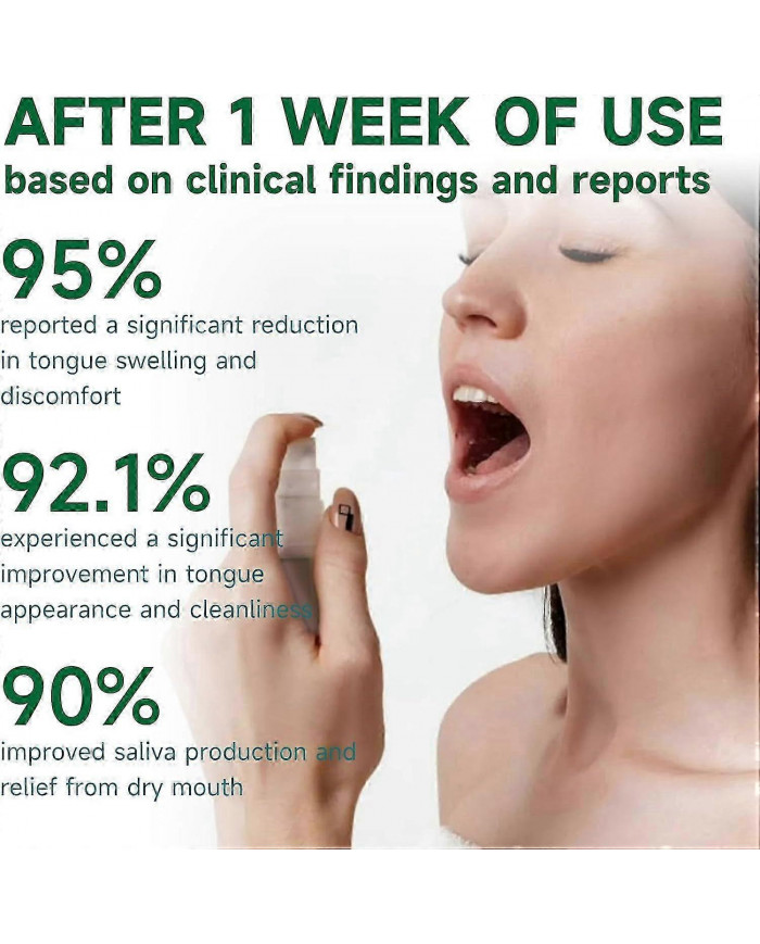 Spray réparateur de langue, éliminateur d’odeurs buccales pour la sécheresse et la mauvaise haleine, spray de [...]