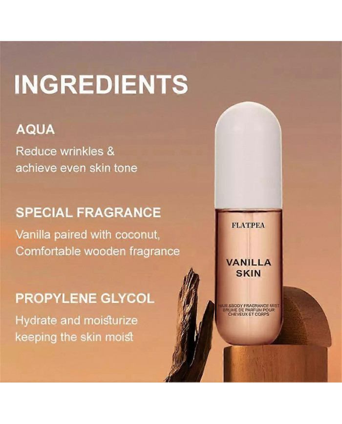 Vanille Skin Cheveux & Corps Parfum Brume De Voyage Spray TOUT NOUVEAU