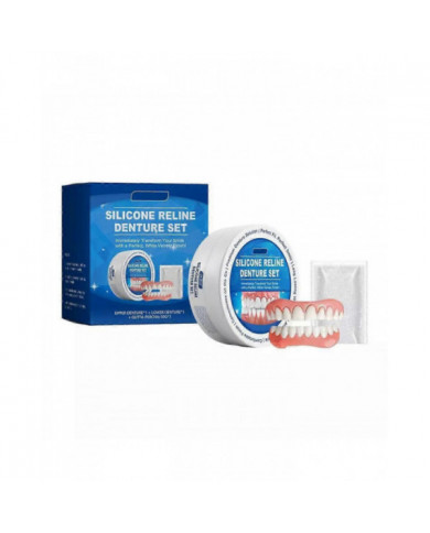 Kit de regarnissage de prothèse dentaire en silicone Soft, sûr et durable Kit de regarnissage en silicone Dents [...]