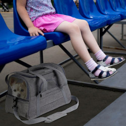 [Ande Online] Black Pet Bag Portable Outdoor Handheld One Shoulder Diagonal Crossing Pet Box