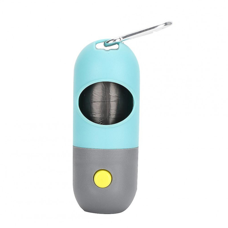 Dog Garbage Bag Dispenser with Light Outdoor Portable Pet Waste Poop Bag Storage Box