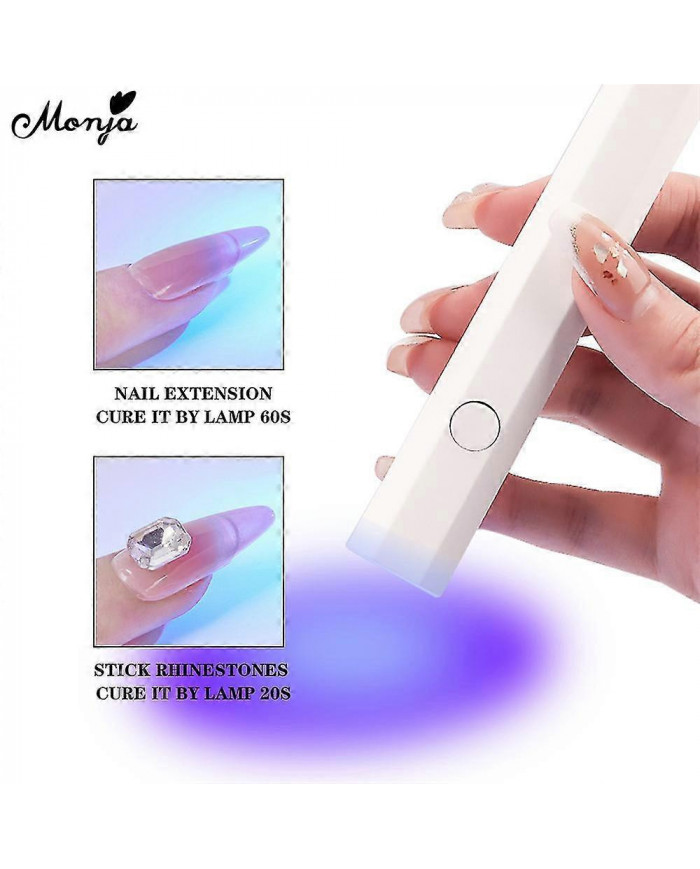 Lulou Magic Solid Nail Glue Kit 3-en-1 Nail Art Kits pour la presse à ongles sur les ongles