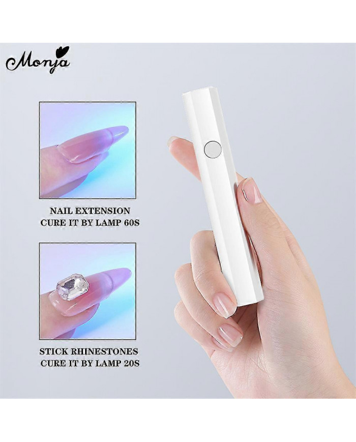 Lulou Magic Solid Nail Glue Kit 3-en-1 Nail Art Kits pour la presse à ongles sur les ongles